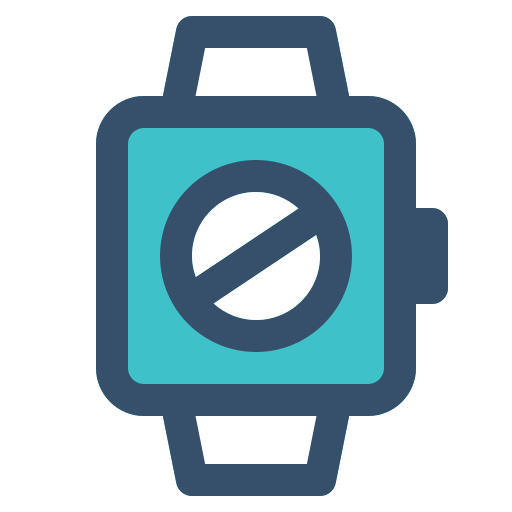 Banned, block, smart, smart watch, watch icon